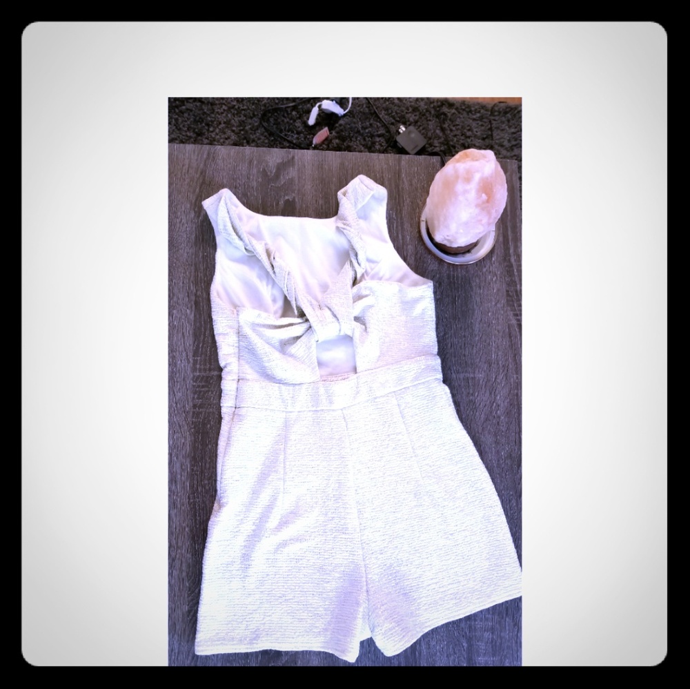 White/Silver Shiver Romper
